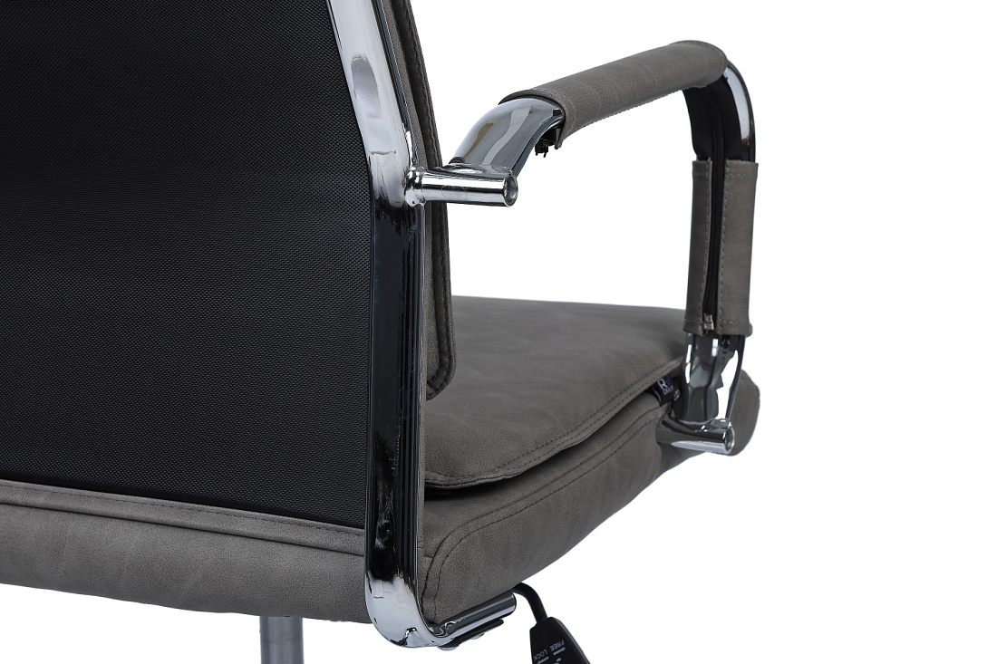 кресло руководителя rv chair dil 6018h серая экокожа фото